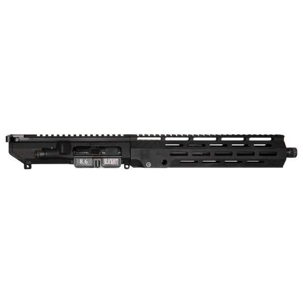 DB10 8.6 BLACKOUT 12" UPPER ASSEMBLY W/ 11" M-LOK ANTI-ROTATION S RAIL, BLACK WITH BCG & CHGH