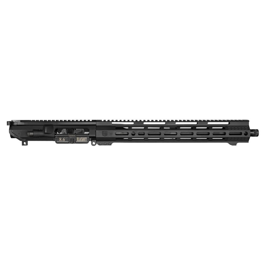 DB10 8.6 BLACKOUT 16" UPPER ASSEMBLY W/ 15" M-LOK RAIL, BLACK WITH BCG & CHGH
