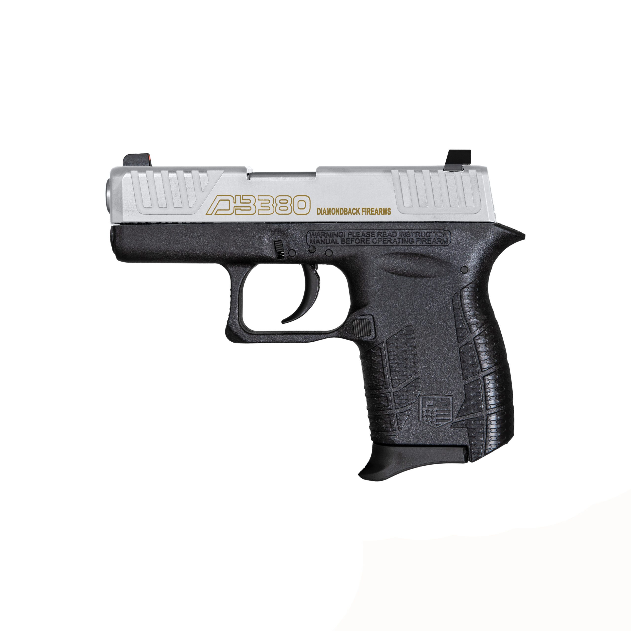 送料込み！Binbo ErnDMTe D3 AIR TECH GRIP 43.5 DB380 Gen4, .380 ACP, Nickel Boron Slide, Black - Diamondback Firearms