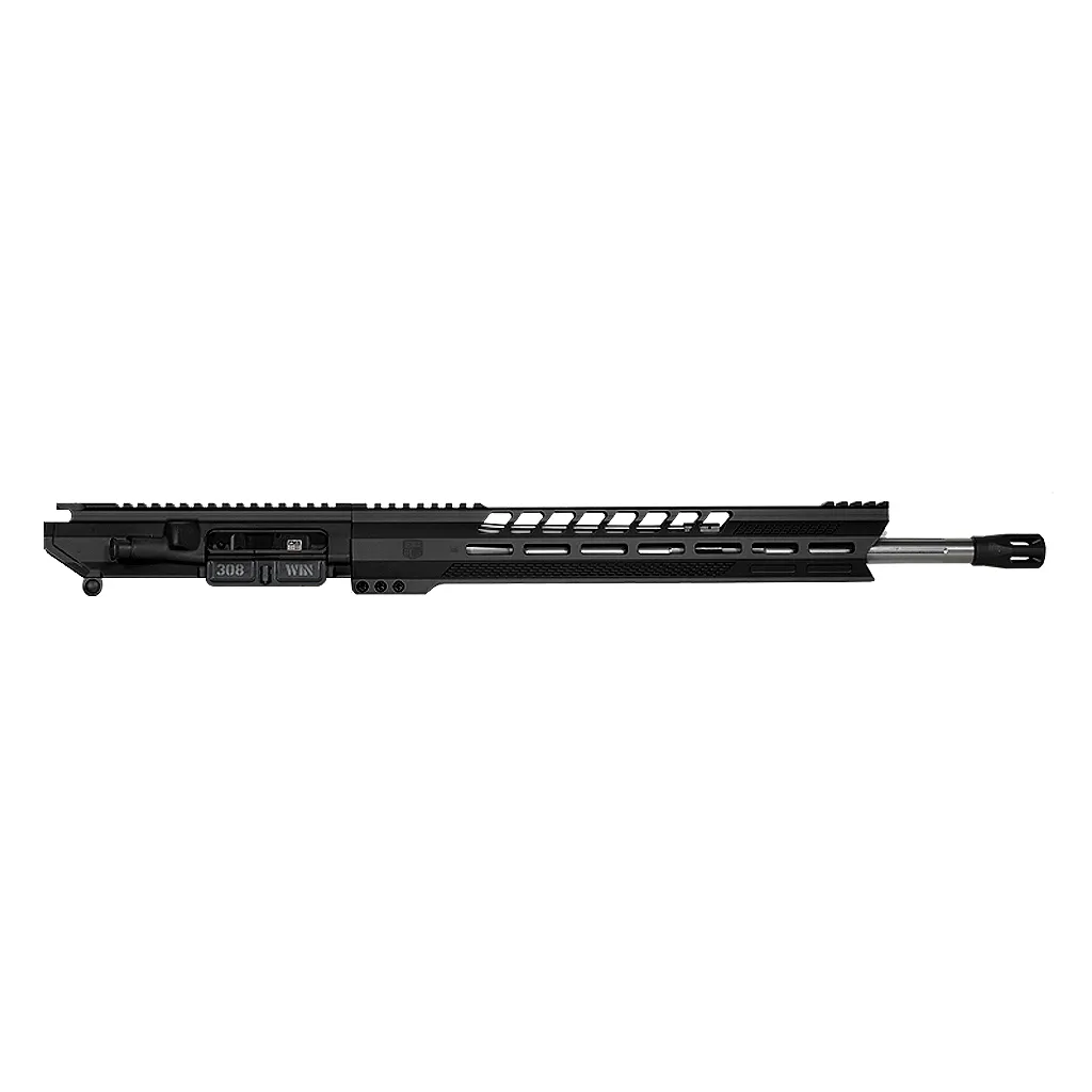 DB10 .308 WIN BLACK GOLD SERIES 18" UPPER ASSEMBLY W/ 15" M-LOK V RAIL, BLACK W/ BCG & CHGH