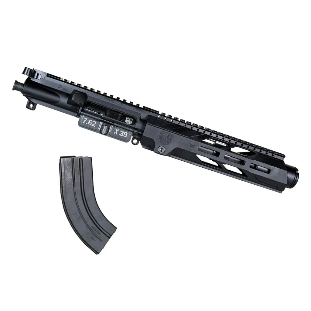 DB15 7.62 X 39MM DIAMOND SERIES 7" UPPER ASSEMBLY W/ 9" M-LOK ANTI ROTATION S RAIL 5" FLASH CAN, BLACK WITH BCG & CHGH