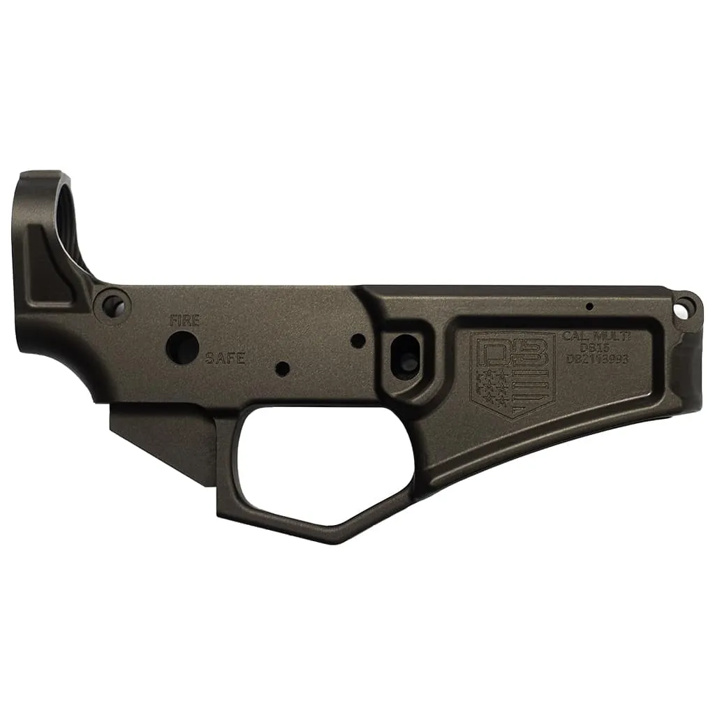 DB15 223/556/300BO STRIPPED BLACK GOLD SERIES RIFLE LOWER, MIDNIGHT BRONZE, NO MAGAZINE - MUST PROVIDE A VALID FFL