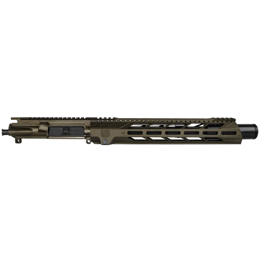 DB15 5.56 NATO DIAMOND SERIES 10" UPPER ASSEMBLY W/ 13" M-LOK ANTI ROTATION S RAIL 5" FLASH CAN, MIDNIGHT BRONZE
