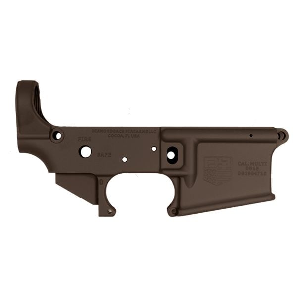DB15 223/556/300BO STRIPPED CARBON SERIES RIFLE LOWER, BROWN, NO MAGAZINE... MUST PROVIDE A VALID FFL