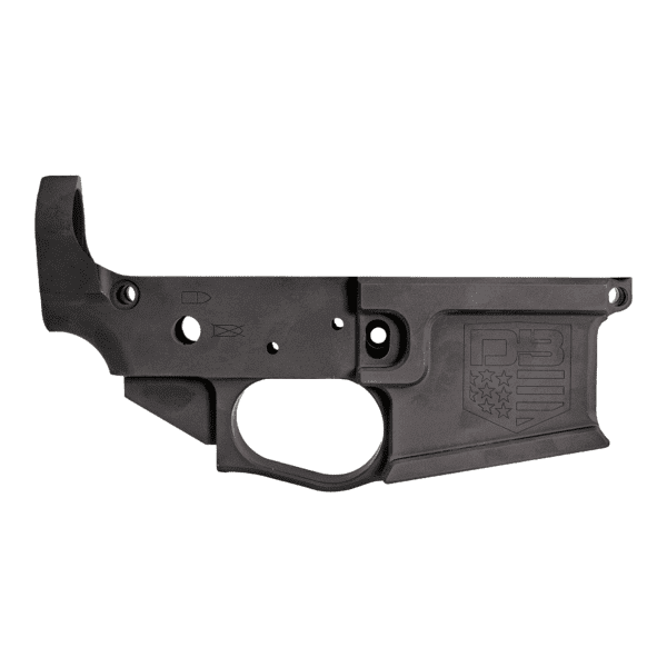 DB15 223/556/300BO Billet Stripped Lower, Black