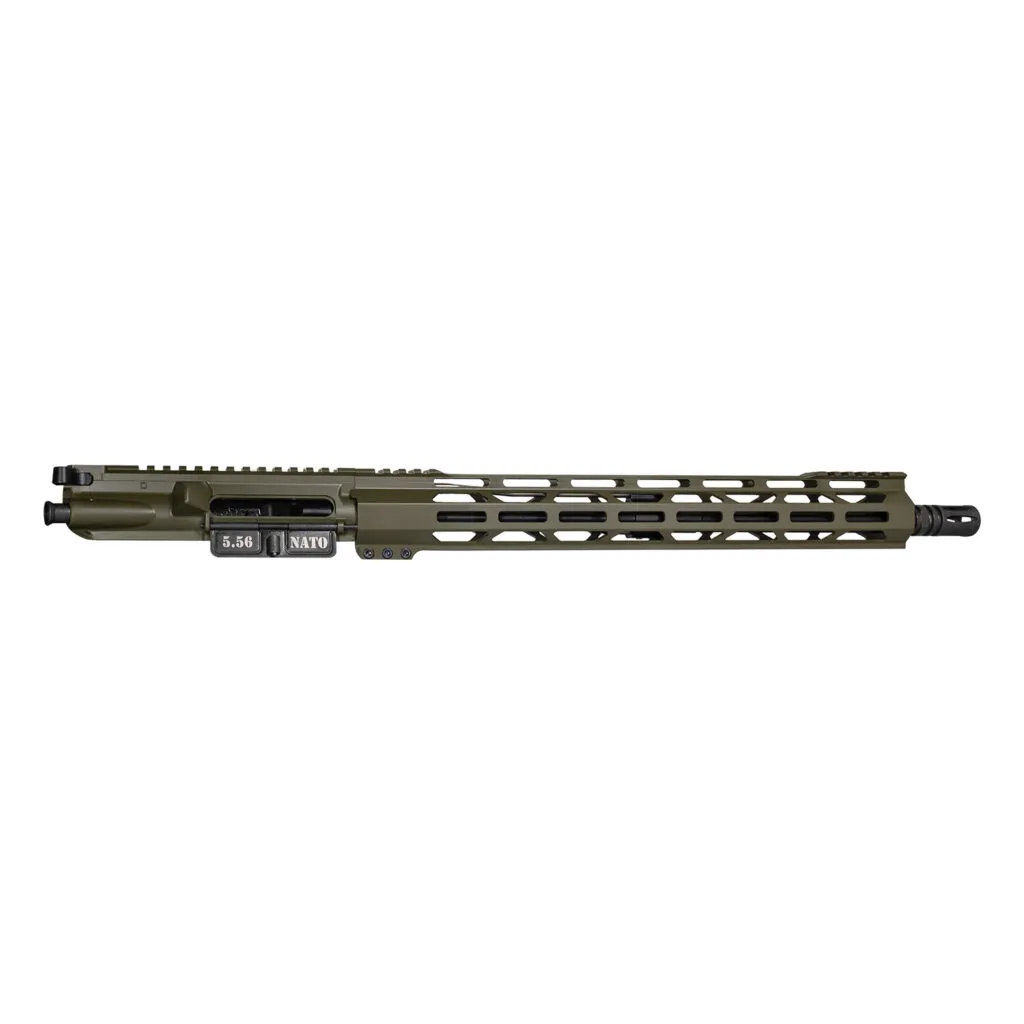 DB15 5.56 NATO CARBON SERIES 16" UPPER ASSEMBLY W/ 15" WS RAIL, MIL SPEC ODG