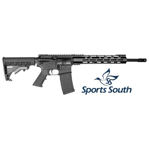 DB15, 16" Carbon Series w/ 12” M-LOK Rail, 5.56 NATO, Black - Sports South Exclusive