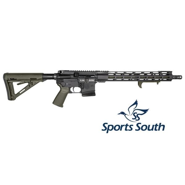 Sports South Exclusive, CA Compliant, DB15, 16", 5.56 NATO, Black