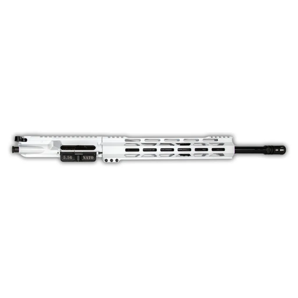 DB15 5.56 NATO CARBON SERIES 16" UPPER ASSEMBLY W/ 12" CCML RAIL, WHITE