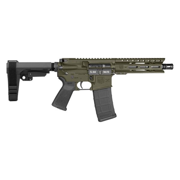 DB15 7" Carbon, w/ 6" PC M-LOK Rail, 5.56 NATO, OD Green