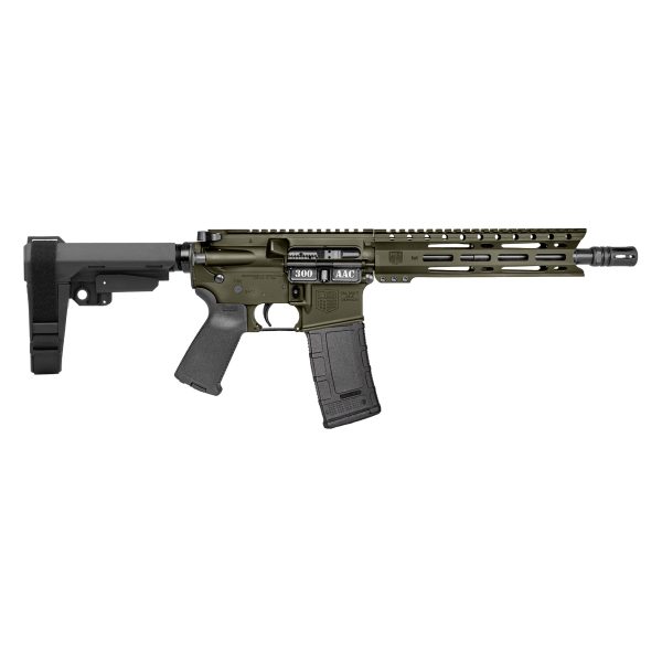 DB15 10" Carbon, w/ 9" PC M-LOK Rail, .300 ACC Blackout, OD Green