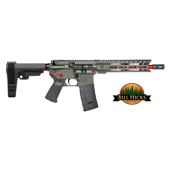 Bill Hicks Exclusive, DB15 Carbon Series,10", w/9" M-LOK Rail, .300 AAC Blackout, Jungle Green