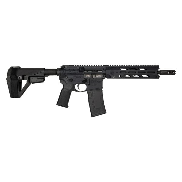 DB15, 10" Carbon Series Pistol w/ 9" V4 M-LOK Anti-Rotation S Rail, .300 AAC Blackout, Black