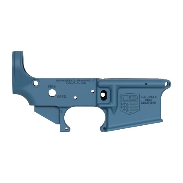 DB15 223/556/300BO STRIPPED CARBON SERIES RIFLE LOWER, JESSE JAMES BLUE, NO MAGAZINE.......MUST PROVIDE A VALID FFL (Copy)
