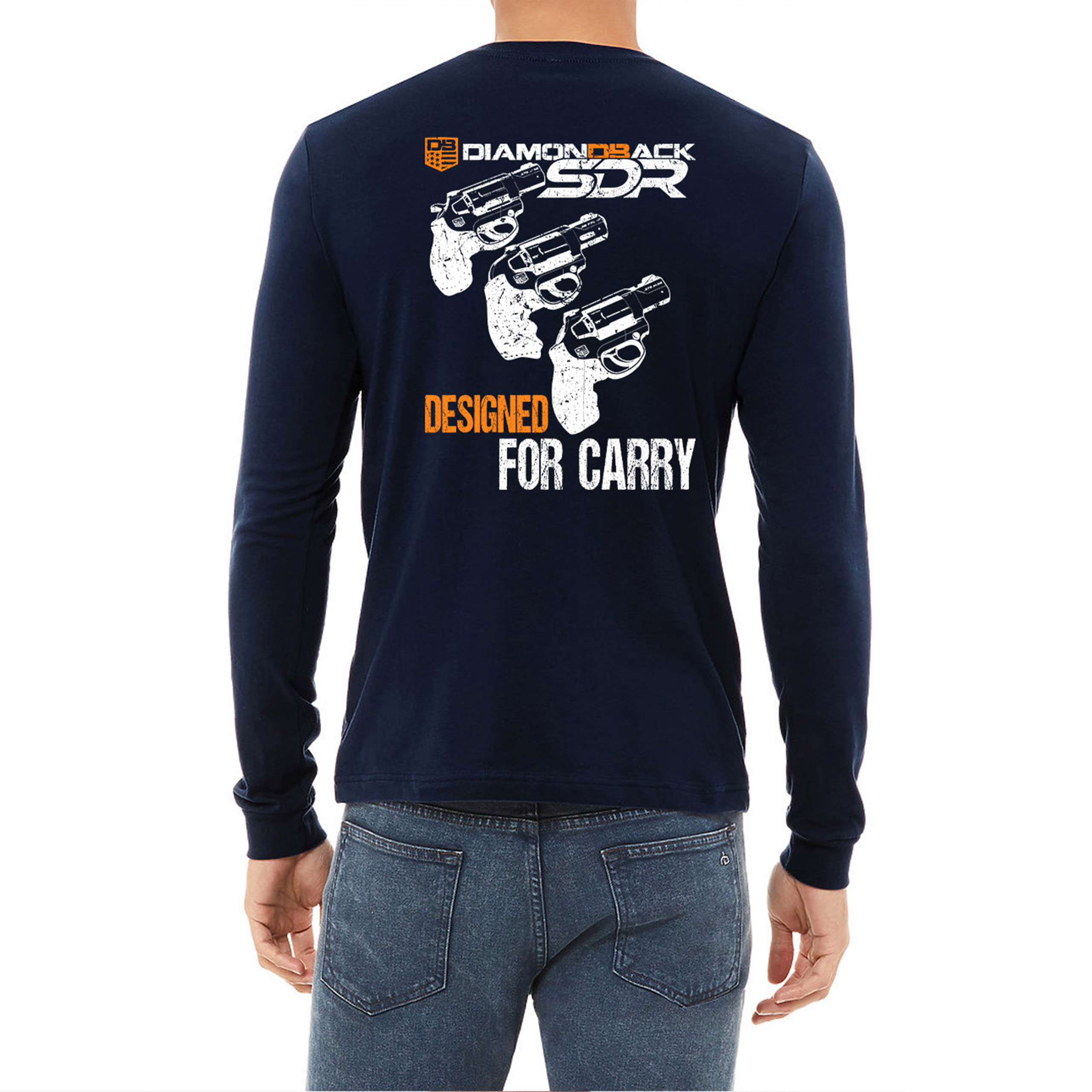 Long Sleeve Navy Back