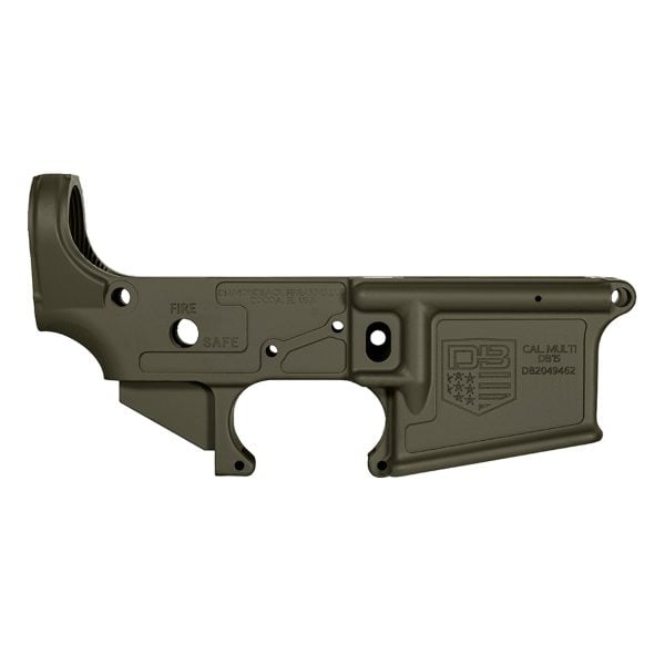 DB15 223/556/300BO STRIPPED OBSIDIAN SERIES RIFLE LOWER, OD GREEN, NO MAGAZINE.......MUST PROVIDE A VALID FFL