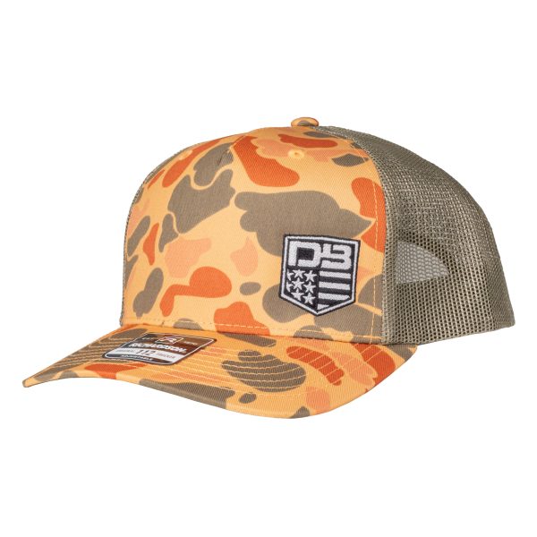 DB Flag Hat - Sienna Duck Camo