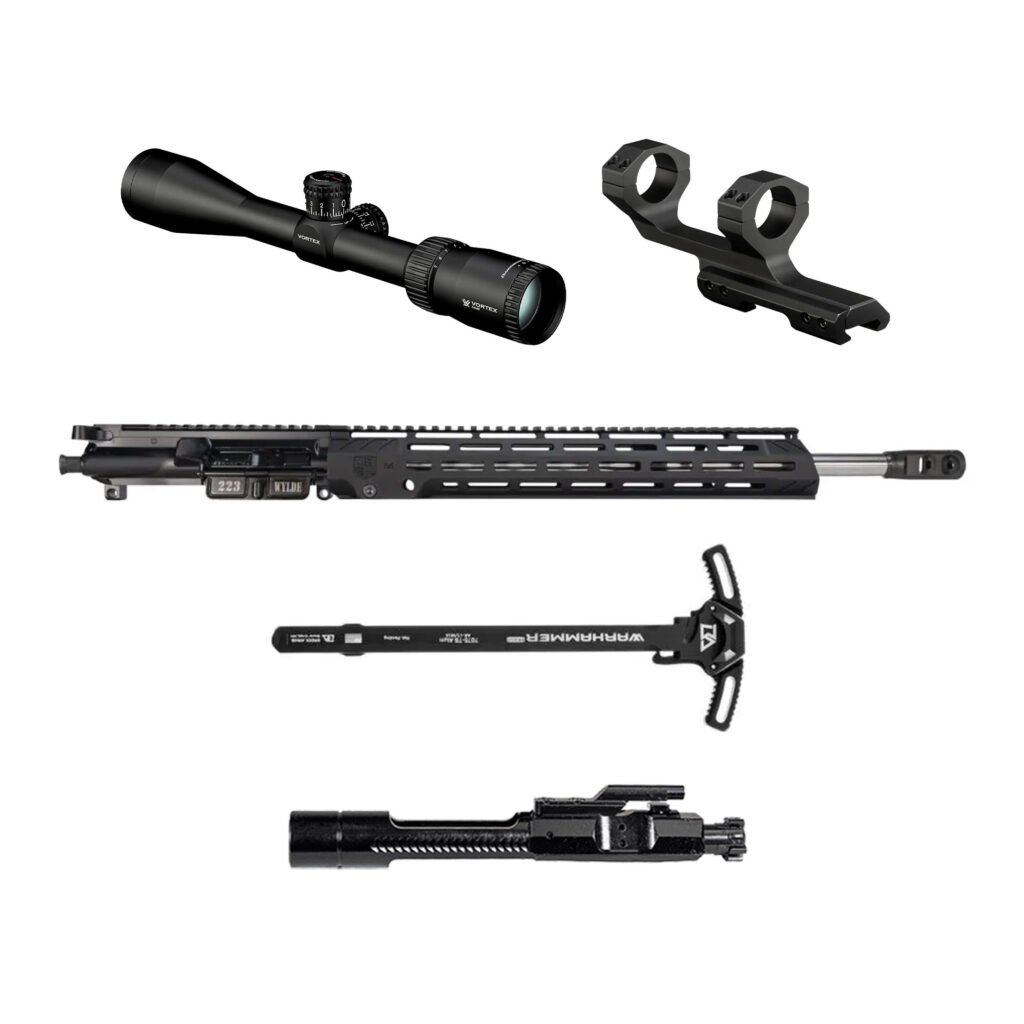 DB15 .223 WYLDE DIAMOND SERIES 16″ UPPER ASSEMBLY W/ 15″ M-LOK ANTI-ROTATION S RAIL, BLACK | BCGS & AMBI CH | Vortex Rifle Scope and Mount