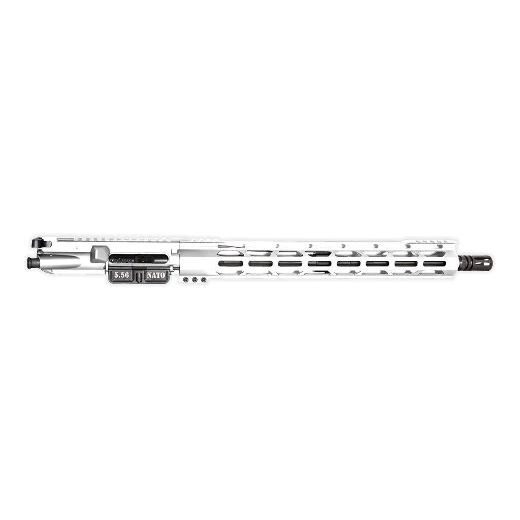 DB15 5.56 NATO CARBON SERIES 16" UPPER ASSEMBLY W/ 15" M-LOK RAIL, WHITE