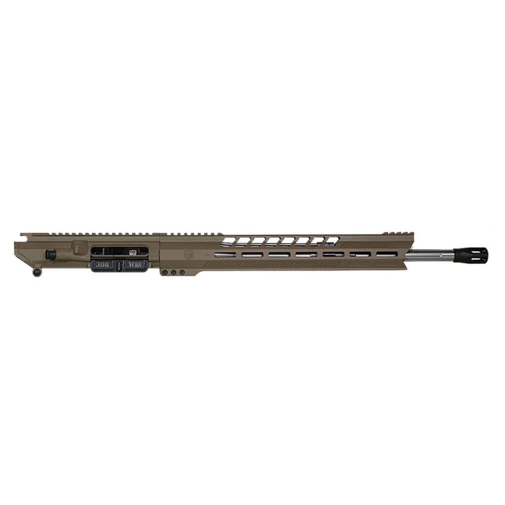 DB10 308 18" BLACK GOLD SERIES UPPER RECEIVER W/ 15" M-LOK V RAIL W/ ANTI SLIP TEXTURE PADS