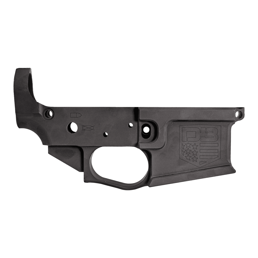 DB15 223/556/300BO Billet Stripped Lower, Black - Diamondback Firearms